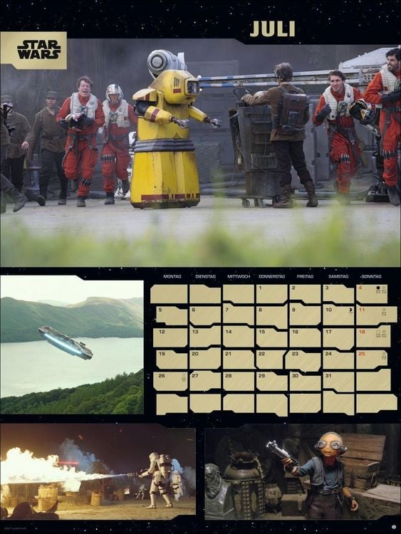 Produktbild: Star Wars Broschur XL Kalender 2027