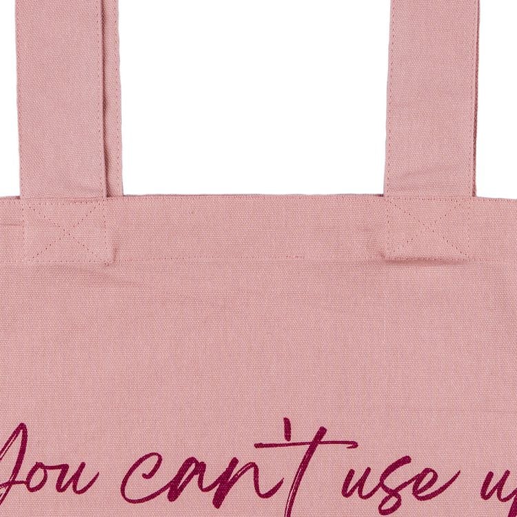 Produktbild: Baumwolltasche in mauve "You can't use up creativity"