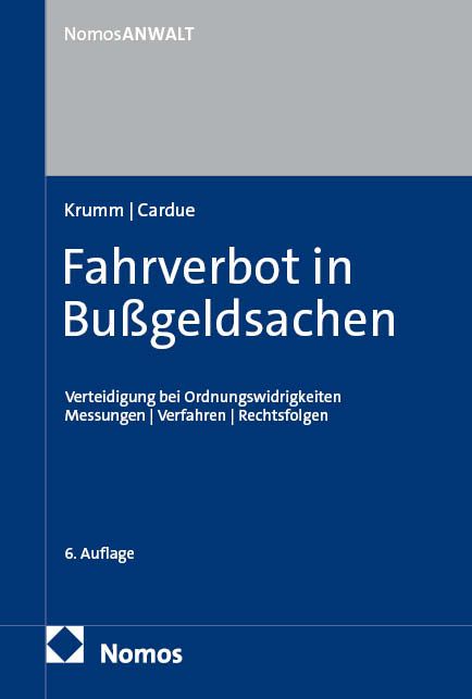 Produktbild: Fahrverbot in Bu&szlig;geldsachen