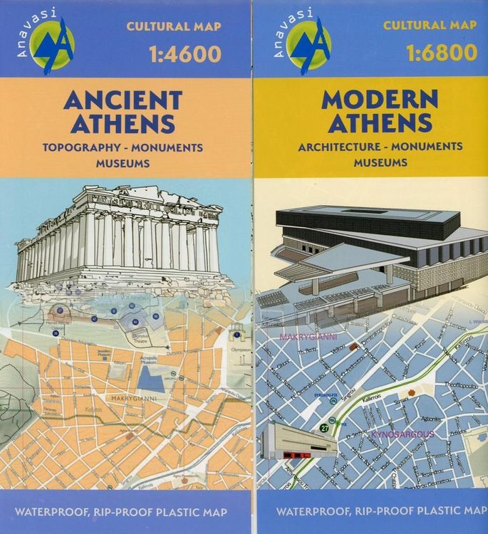 Produktbild: Stadtplan Ancient Athens/ Modern Athens 1:4600