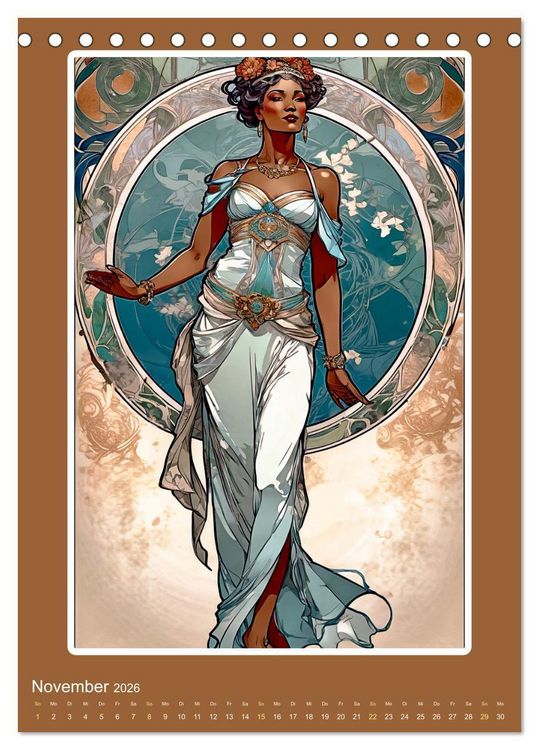Produktbild: Illustrationskunst der Belle &Eacute;poque (Tischkalender 2026 DIN A5 hoch), CALVENDO Monatskalender