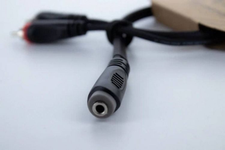 Produktbild: Cordial 14889 Klinke / Cinch Audio Y-Adapter [1x Klinkenbuchse 3.5 mm - 2x Cinch-Buchse] 0.30 m Schwarz PVC-Mantel, Zwillingsleitung