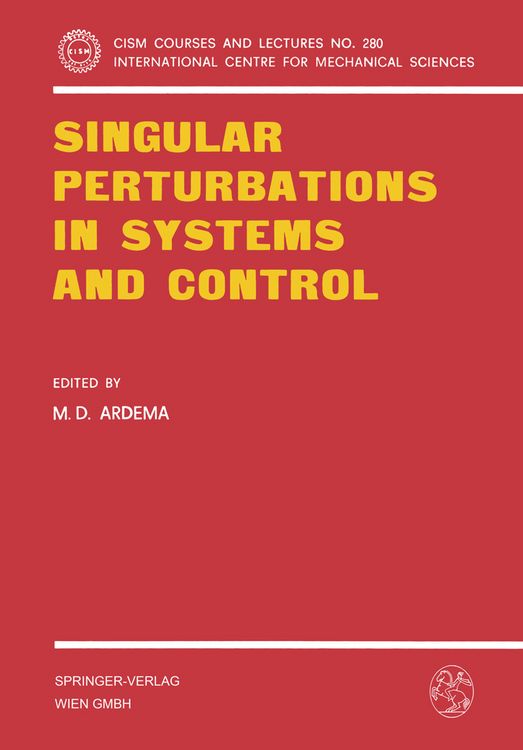 Produktbild: Singular Perturbations in Systems and Control