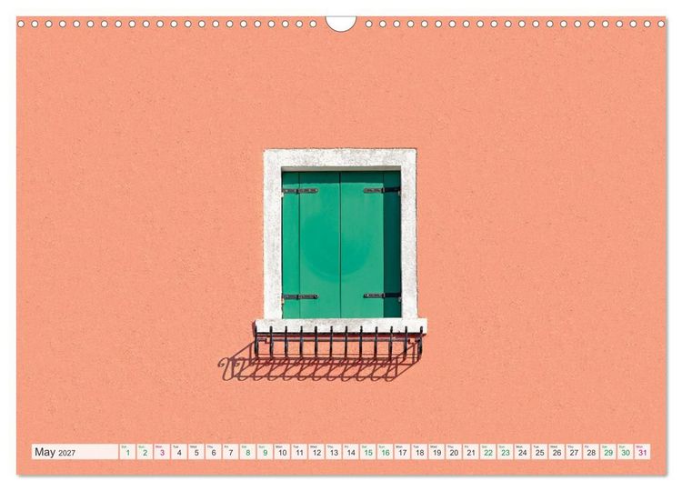 Produktbild: Burano and Minimalism (Wall Calendar 2027 DIN A3 landscape), CALVENDO 12 Month Wall Calendar