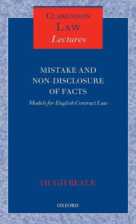 Produktbild: MISTAKE & NON-DISCLOSURE OF FACTS CLL C