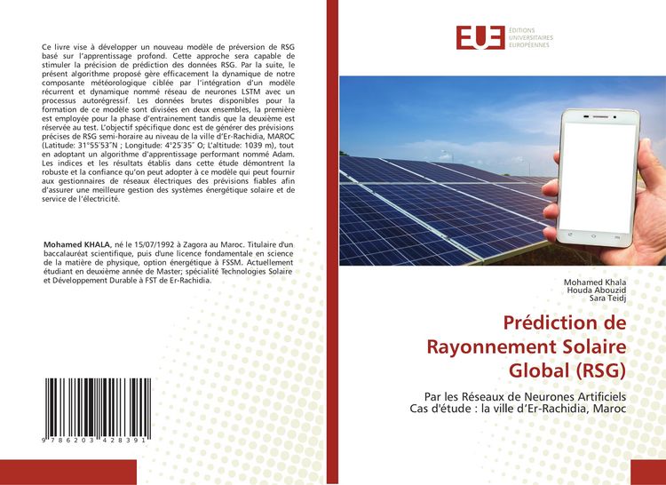 Produktbild: Pr&eacute;diction de Rayonnement Solaire Global (RSG)