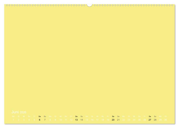 Produktbild: Bastelkalender - Gelb (Wandkalender 2026 DIN A2 quer), CALVENDO Monatskalender