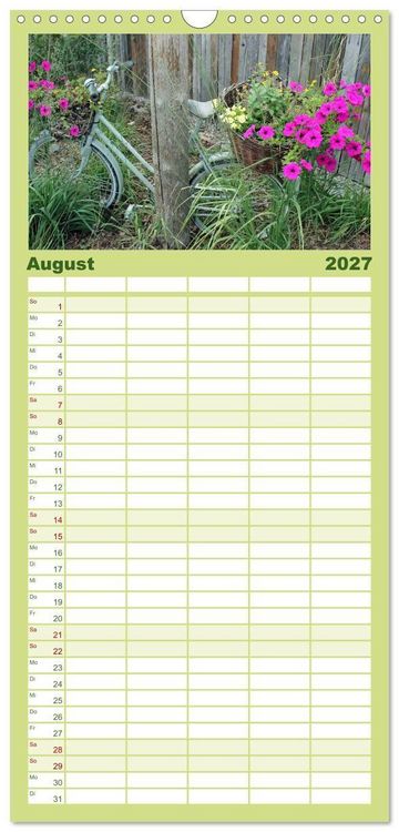 Produktbild: Familienplaner 2027 - Meine kleine Auszeit mit 5 Spalten (Wandkalender, 21 x 45 cm) CALVENDO