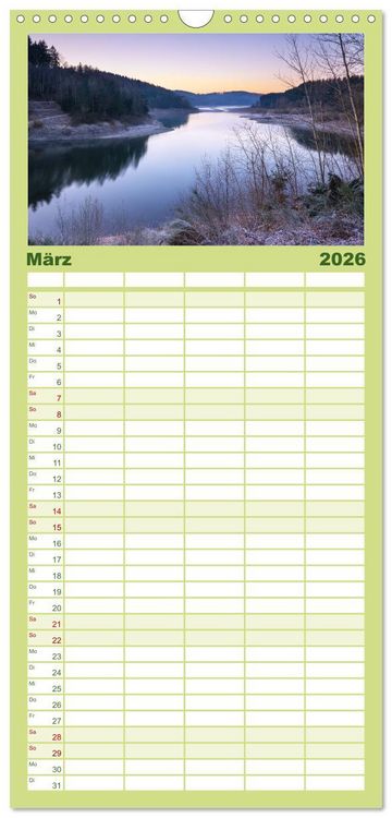 Produktbild: Familienplaner 2026 - Heimat Entdecken: Bergisches Land mit 5 Spalten (Wandkalender, 21 x 45 cm) CALVENDO