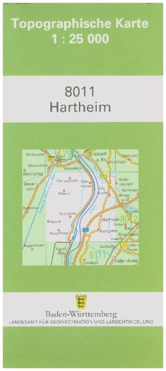 Produktbild: Topographische Karte Baden-W&uuml;rttemberg Hartheim