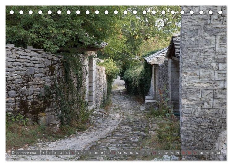 Produktbild: Griechenland 2026 - Zagorochoria und Vikos-Schlucht (Tischkalender 2026 DIN A5 quer), CALVENDO Monatskalender