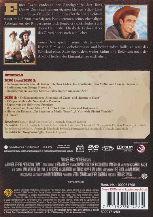 Produktbild: Giganten - Classic Collection [SE] [3 DVDs]