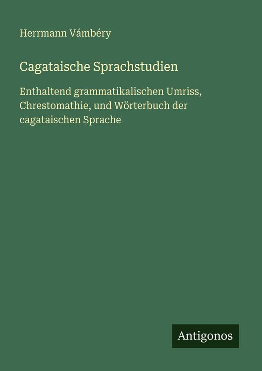 Produktbild: Cagataische Sprachstudien