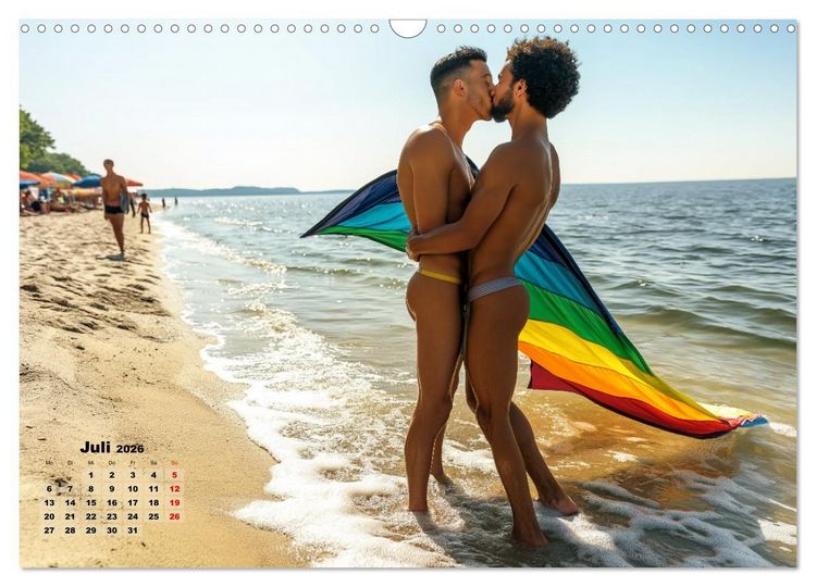 Produktbild: LGBTQ Pride - Regenbogenzeit, der Kalender f&uuml;r Vielfalt und Liebe (Wandkalender 2026 DIN A3 quer), CALVENDO Monatskalender