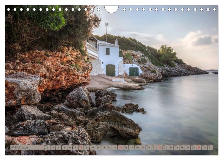 Produktbild: Menorca Untouched paradise in the Mediterranean Sea (Wall Calendar 2026 DIN A4 landscape), CALVENDO 12 Month Wall Calendar
