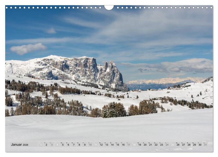 Produktbild: Wundersch&ouml;ne Dolomiten (Wandkalender 2026 DIN A3 quer), CALVENDO Monatskalender