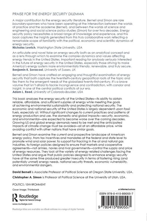 Produktbild: The Energy Security Dilemma