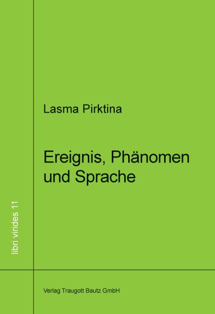 Produktbild: Ereignis, Ph&auml;nomen und Sprache
