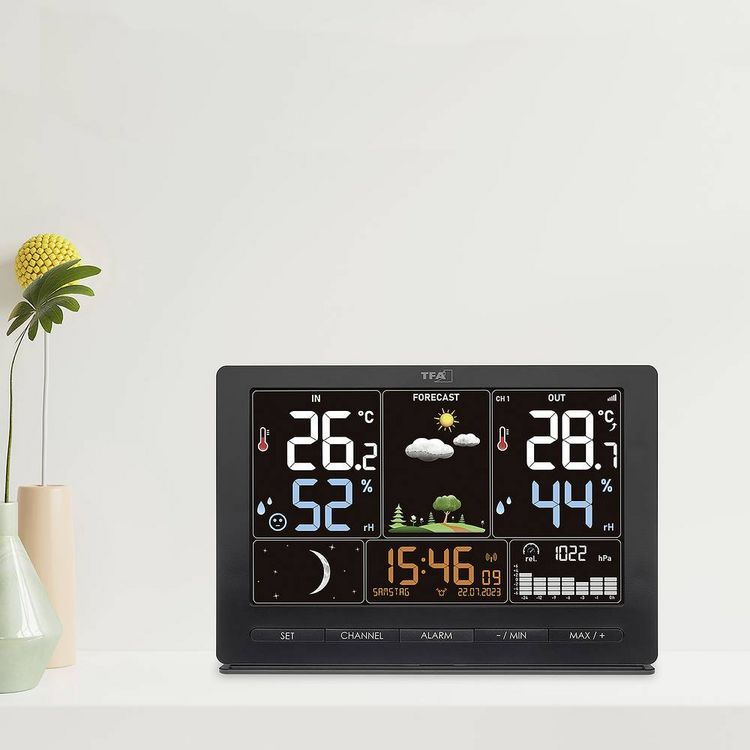 Produktbild: TFA Dostmann SEASON 2 35.1118.01 Funk-Wetterstation Vorhersage f&uuml;r 12 bis 24 Stunden Anzahl Sensoren max. 3 St.
