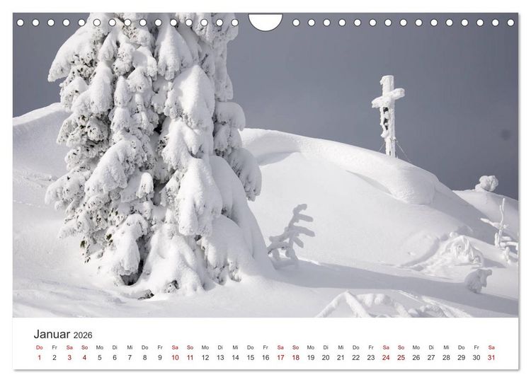 Produktbild: Gipfelkreuze im B&ouml;hmerwald (Wandkalender 2026 DIN A4 quer), CALVENDO Monatskalender