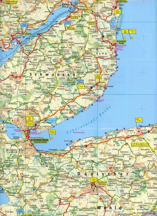 Produktbild: Schleswig - Flensburg - Rendsburg - Eckernförde 1:100 000