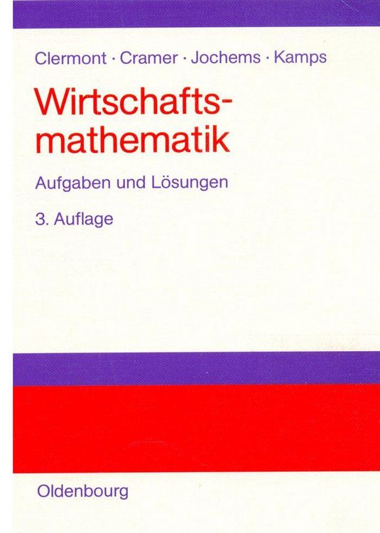 Produktbild: Wirtschaftsmathematik