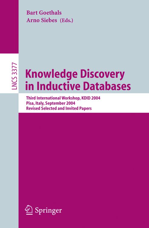 Produktbild: Knowledge Discovery in Inductive Databases