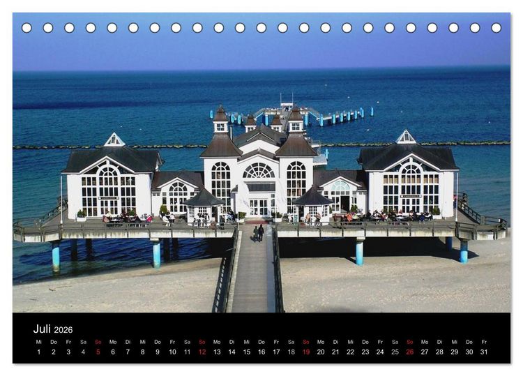 Produktbild: Die Ostsee - Ein Jahr am Meer (Tischkalender 2026 DIN A5 quer), CALVENDO Monatskalender
