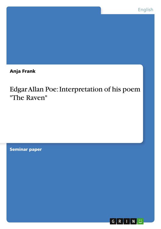 Produktbild: Edgar Allan Poe: Interpretation of his poem "The Raven"