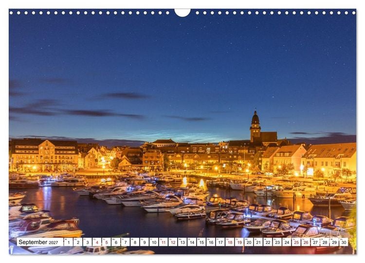 Produktbild: Waren M&uuml;ritz, nach Sonnenuntergang (Wandkalender 2027 DIN A3 quer), CALVENDO Monatskalender