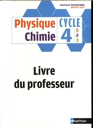 Produktbild: Physique-Chimie 5e-4e-3e, cycle 4: livre du professeur