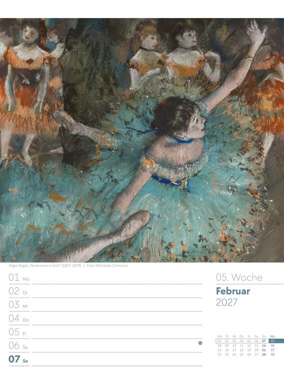 Produktbild: Kunstwelt Wochenplaner Kalender 2027 | Impressionismus und Klassische Moderne