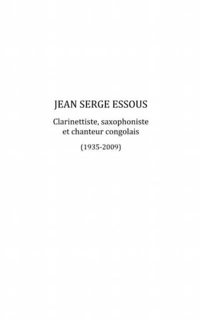 Produktbild: Jean serge essous - clarinettiste, saxop