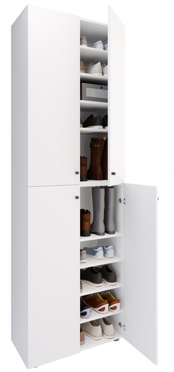 Produktbild: XL Holz Gro&szlig;er Schuhschrank Schuhkommode Lona 10