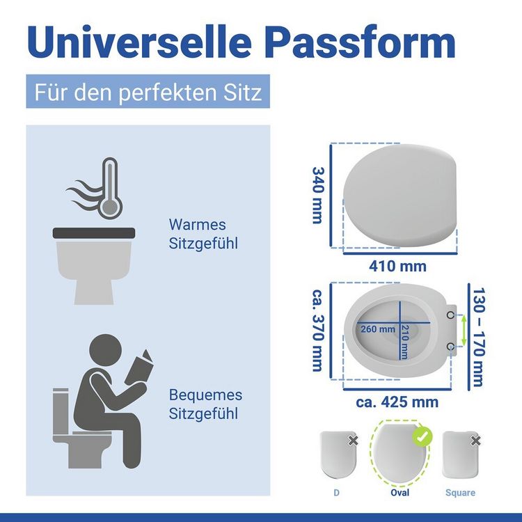 Produktbild: WC Sitz Mod. Bambus, Toilettensitz aus Bambus