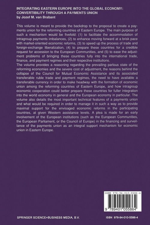 Produktbild: Integrating Eastern Europe into the Global Economy: