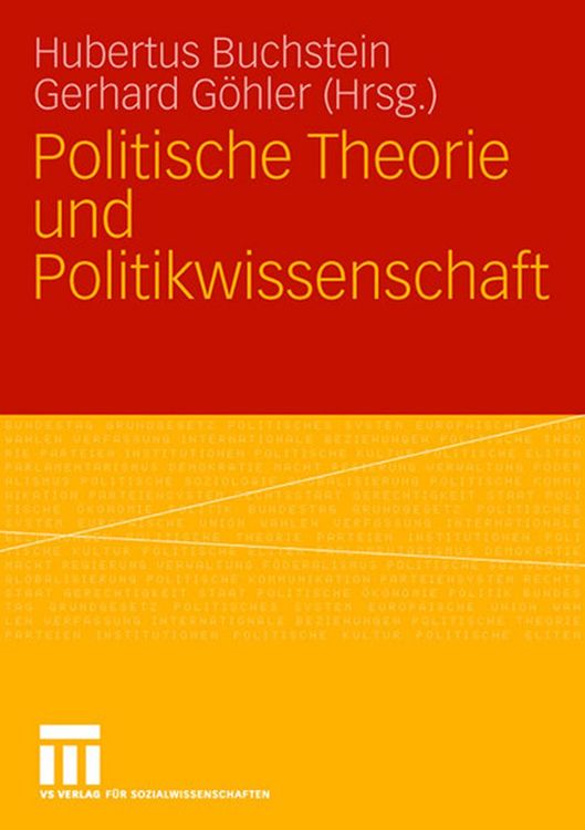 Produktbild: Politische Theorie und Politikwissenschaft