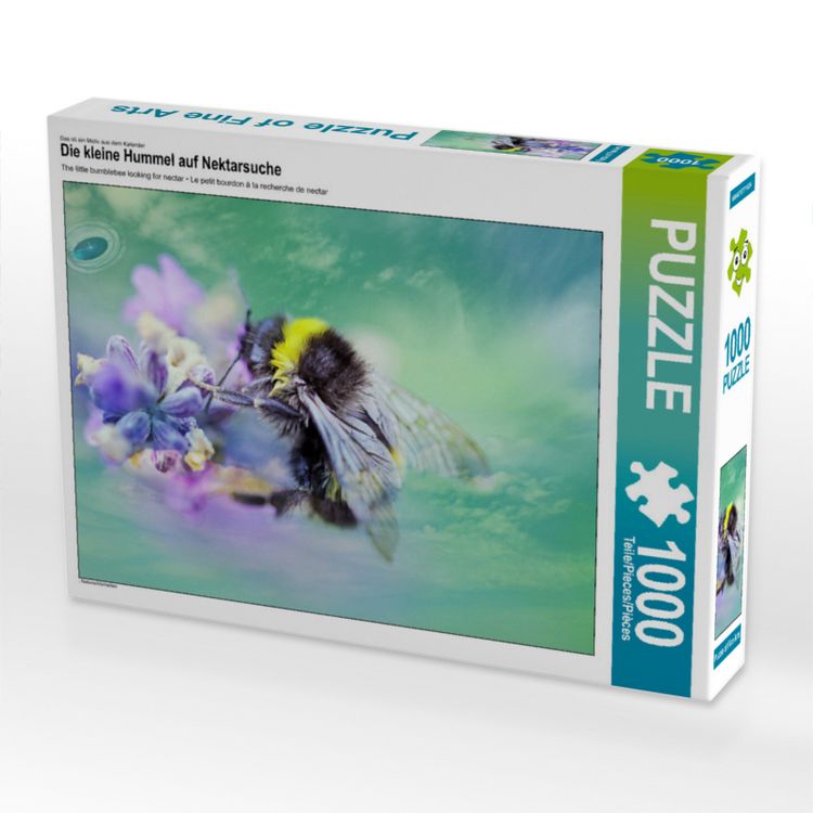 Produktbild: CALVENDO Puzzle Die kleine Hummel auf Nektarsuche | 1000 Teile Lege-Gr&ouml;&szlig;e 64x48cm Foto-Puzzle f&uuml;r gl&uuml;ckliche Stunden