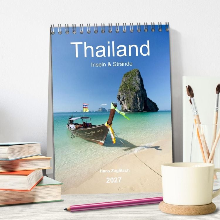 Produktbild: Thailand - Inseln und Str&auml;nde (Tischkalender 2027 DIN A5 hoch), CALVENDO Monatskalender