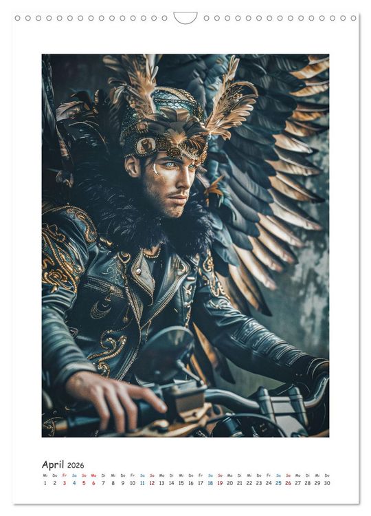 Produktbild: Freiheit auf zwei R&auml;dern - Die Abenteuer der Angel-Biker (Wandkalender 2026 DIN A3 hoch), CALVENDO Monatskalender