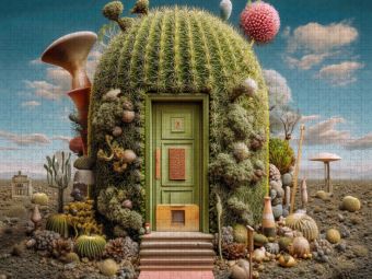 Produktbild: CALVENDO Puzzle Kaktusarchitektur mit Charakter | 1000 Teile Lege-Gr&ouml;&szlig;e 64x48cm Foto-Puzzle f&uuml;r gl&uuml;ckliche Stunden