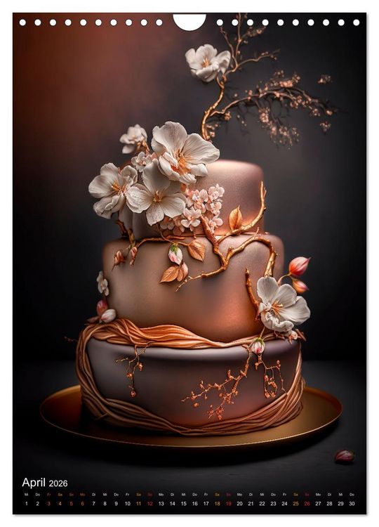 Produktbild: Zur Hochzeit eine Torte (Wandkalender 2026 DIN A4 hoch), CALVENDO Monatskalender