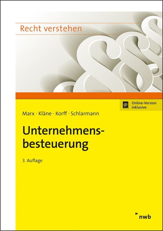 Produktbild: Unternehmensbesteuerung