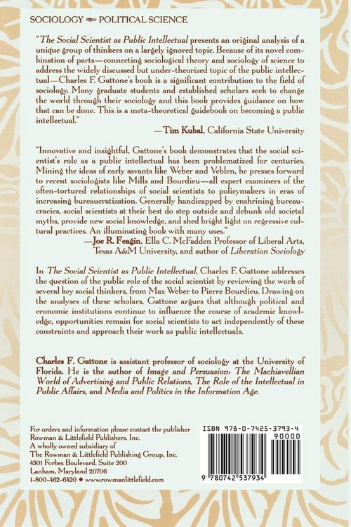 Produktbild: Social Scientist as Public Intellectual