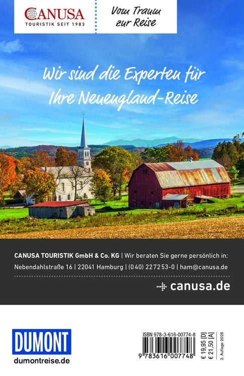 DUMONT Reise-Taschenbuch Reiseführer Boston & Neuengland