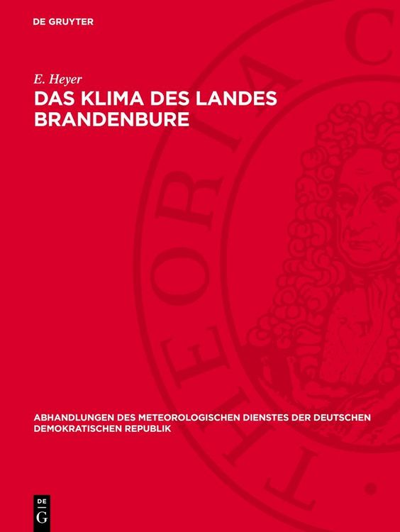 Produktbild: Das Klima des Landes Brandenbure