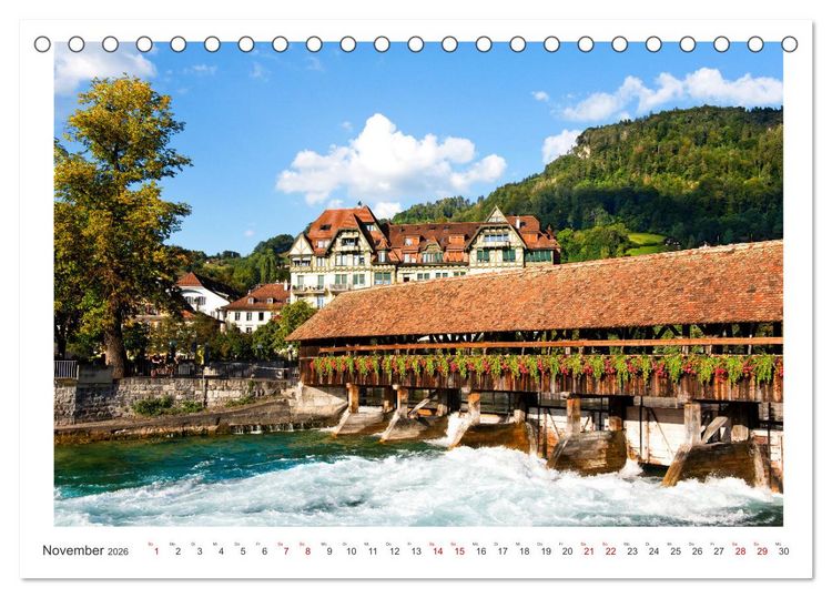 Produktbild: Malerisches Thun (Tischkalender 2026 DIN A5 quer), CALVENDO Monatskalender