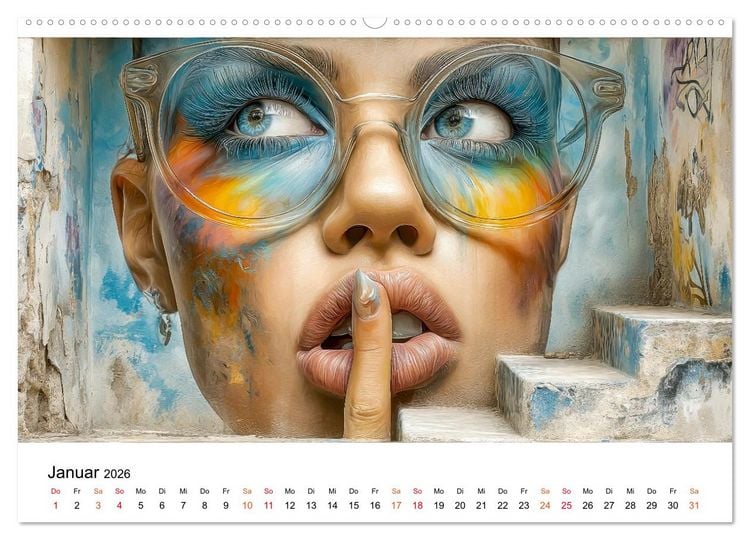 Produktbild: Street Art - Urban Colors (hochwertiger Premium Wandkalender 2026 DIN A2 quer), Kunstdruck in Hochglanz