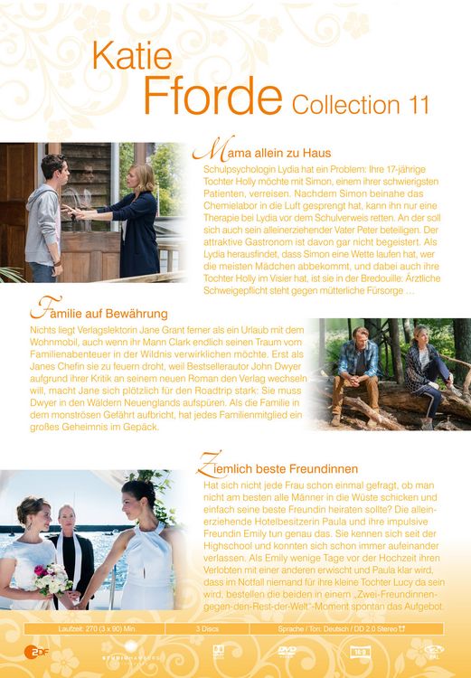 Produktbild: Katie Fforde - Collection 11 [3 DVDs im Schuber]