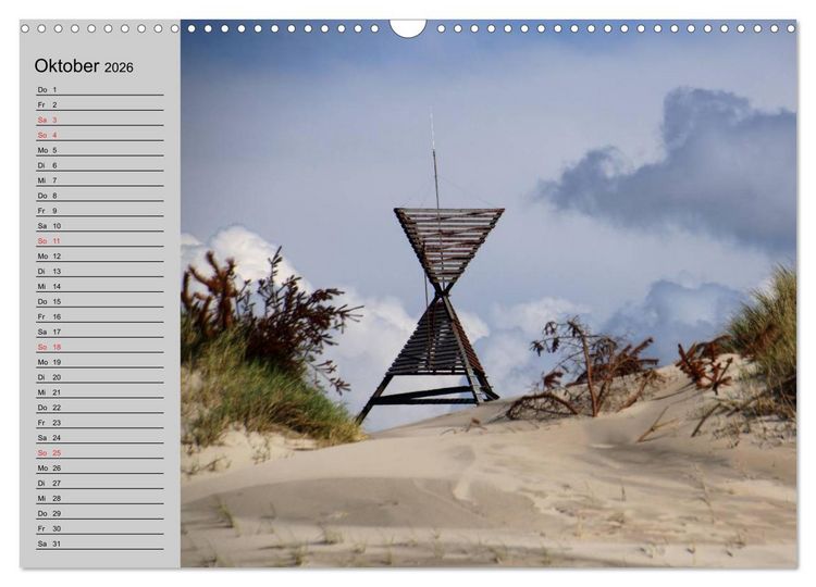 Produktbild: D&auml;nemark - Umgebung von Hvide Sande (Wandkalender 2026 DIN A3 quer), CALVENDO Monatskalender